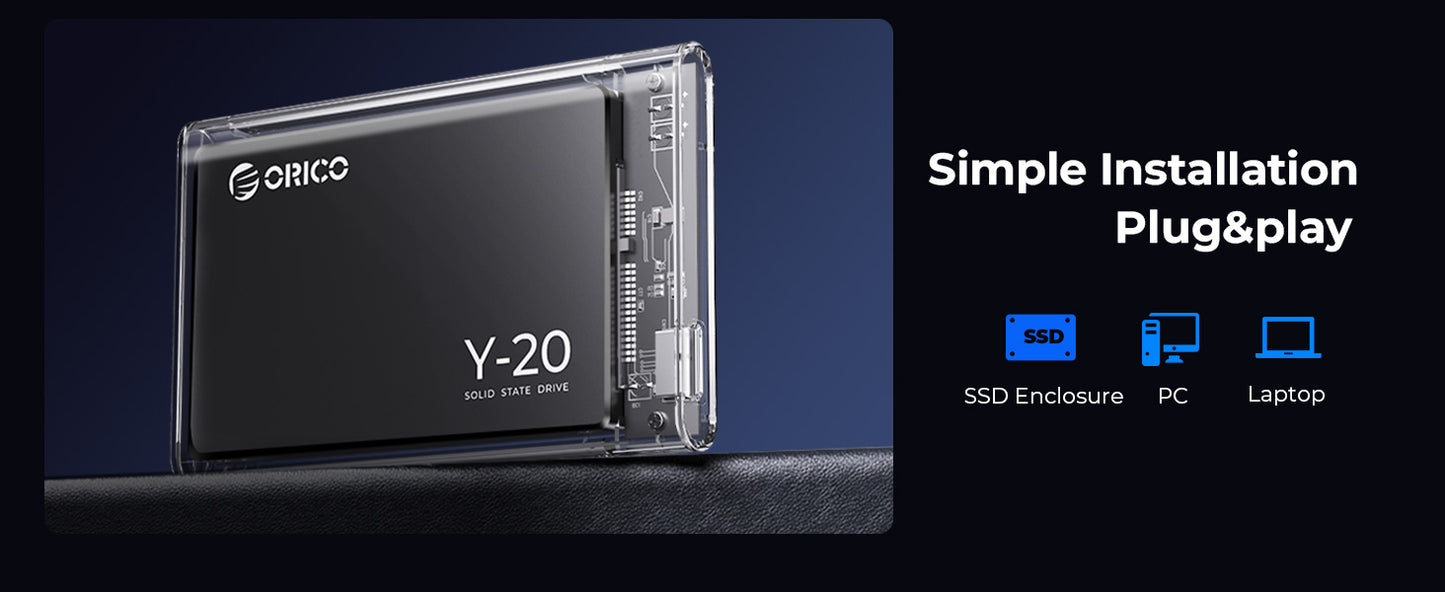 ORICO SATA III SSD 2.5” Internal Solid State Drive 3D NAND 512GB 1TB 2TB 4TB UP to 550MB/s for Upgrade PC Laptop Desktops