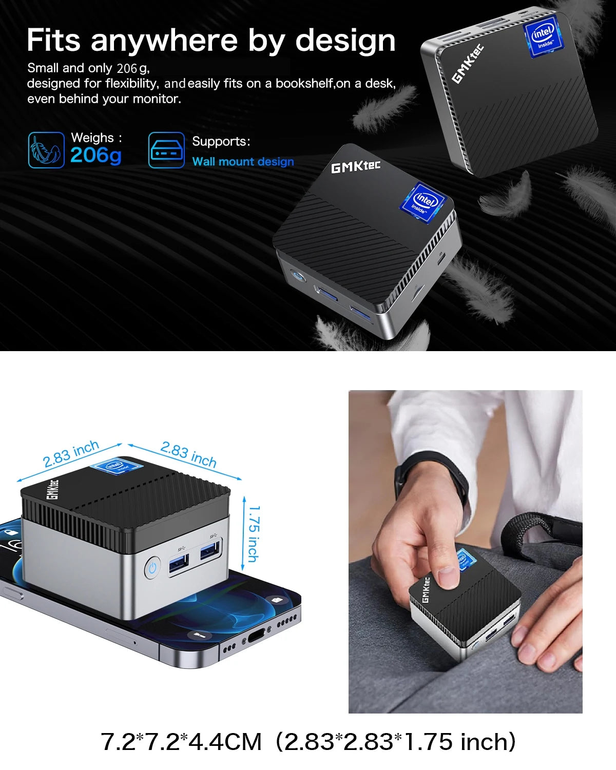 GMKtec KB5 Mini PC Intel Celeron N5105 Windows 11
