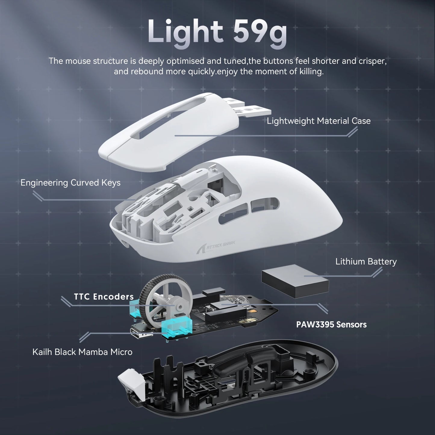 Attack Shark X3Pro X3 Wireless Mouse