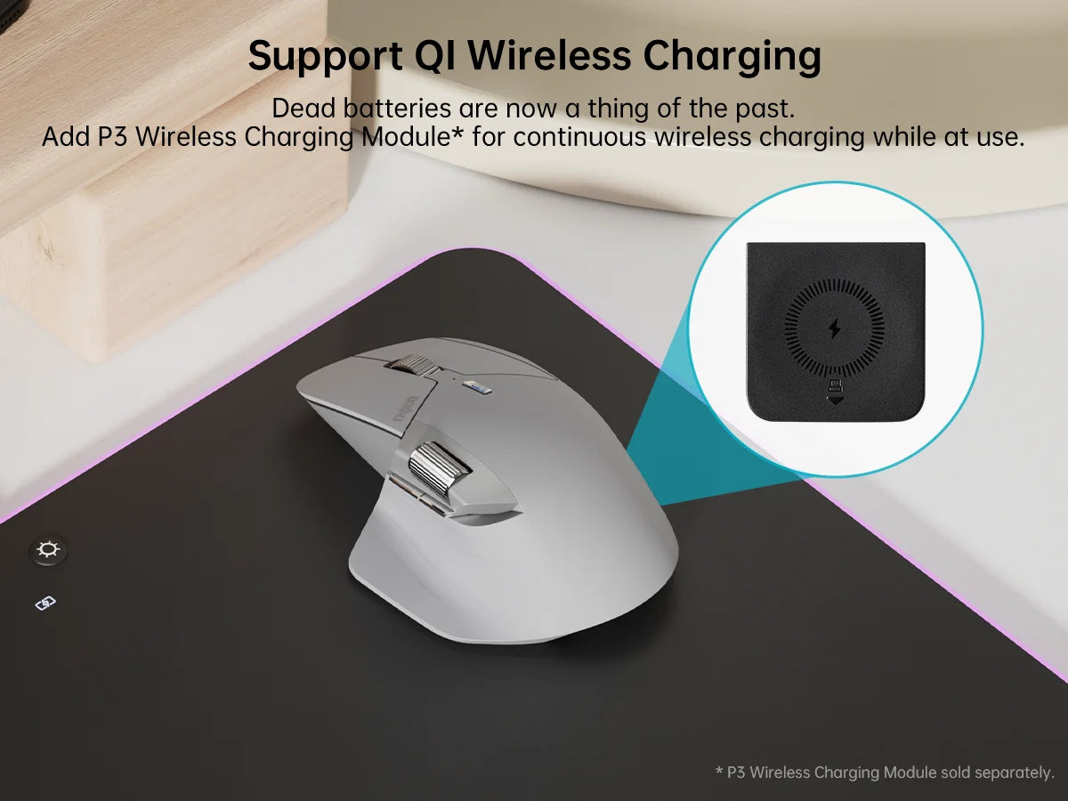 Rapoo MT760L/MT760M Multi-mode Rechargeable Wireless Mouse