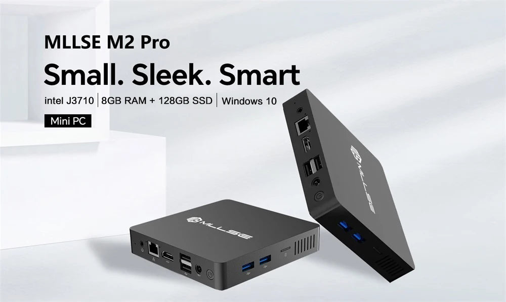 MLLSE Mini PC M2 Air Intel Gemini Lake N4000 Intel J3710 Windows 11