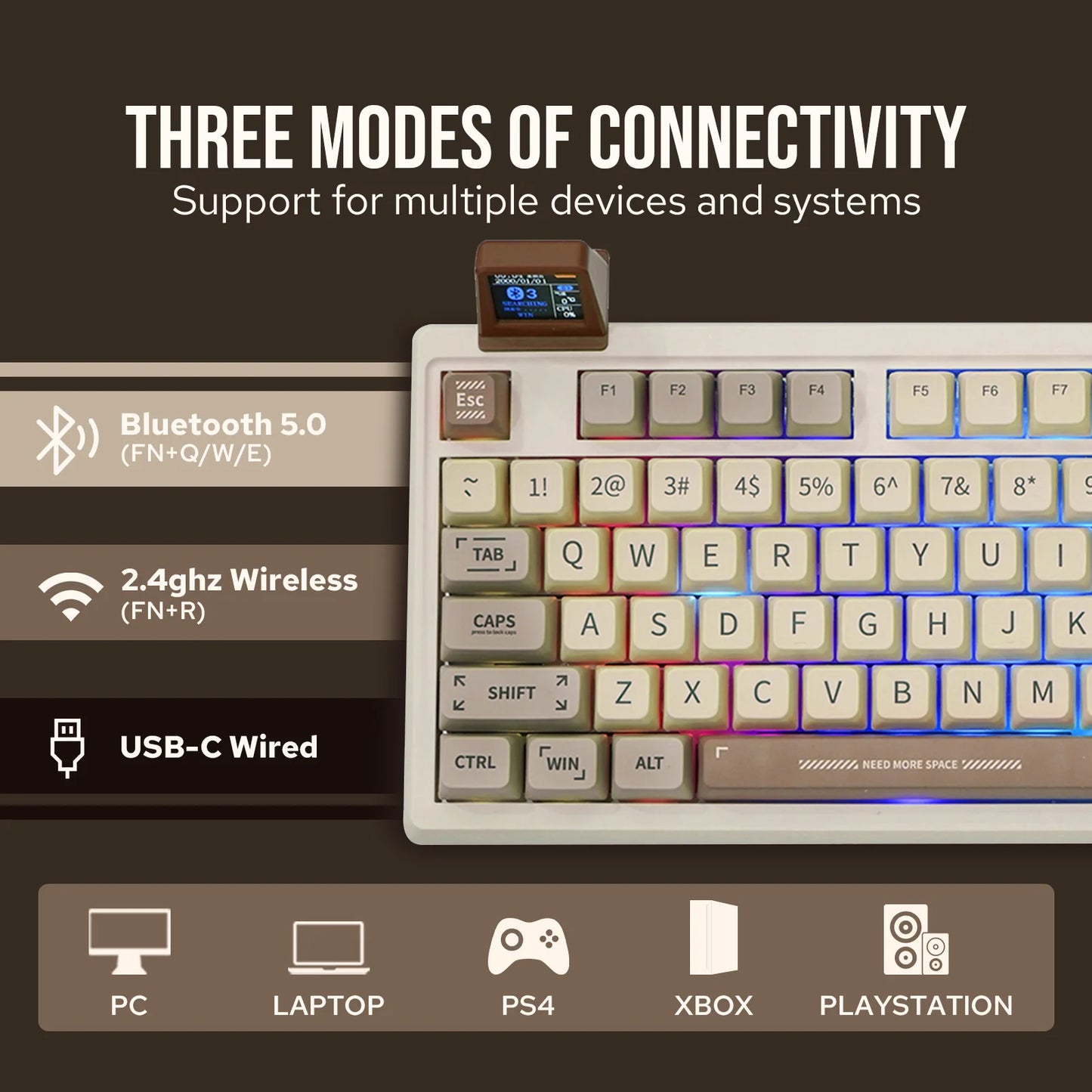 EPOMAKER RT100 97key Wireless/Wired Mechanical Keyboard