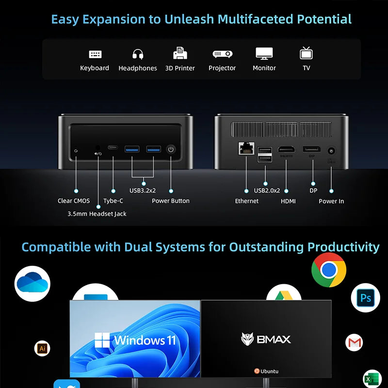 BMAX B9 Power Mini PC Intel Core i9