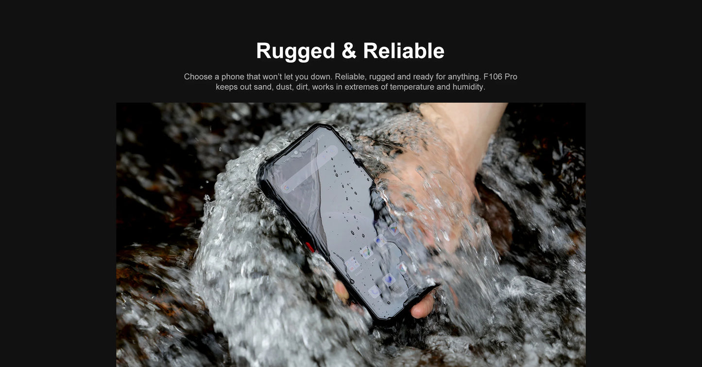 FOSSiBOT F106 PRO MTK G85 Android 14 Rugged Smartphone