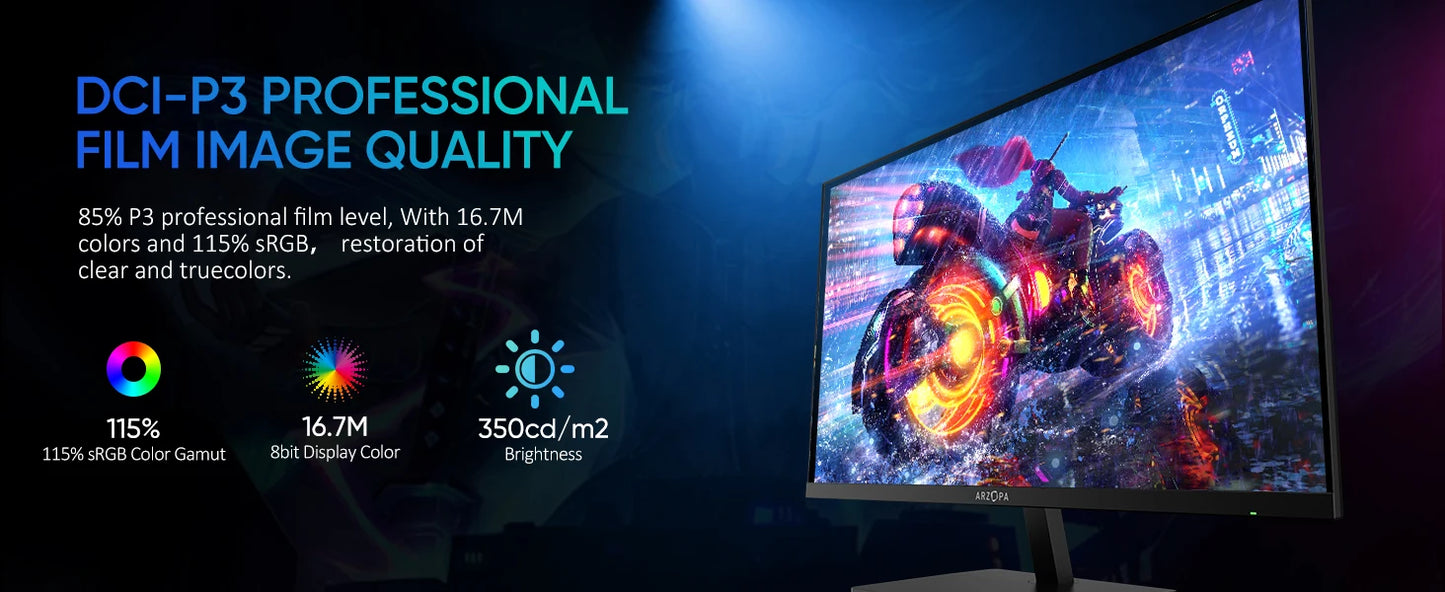 ARZOPA 27inch 180Hz 2K Fast IPS QHD PC Monitor