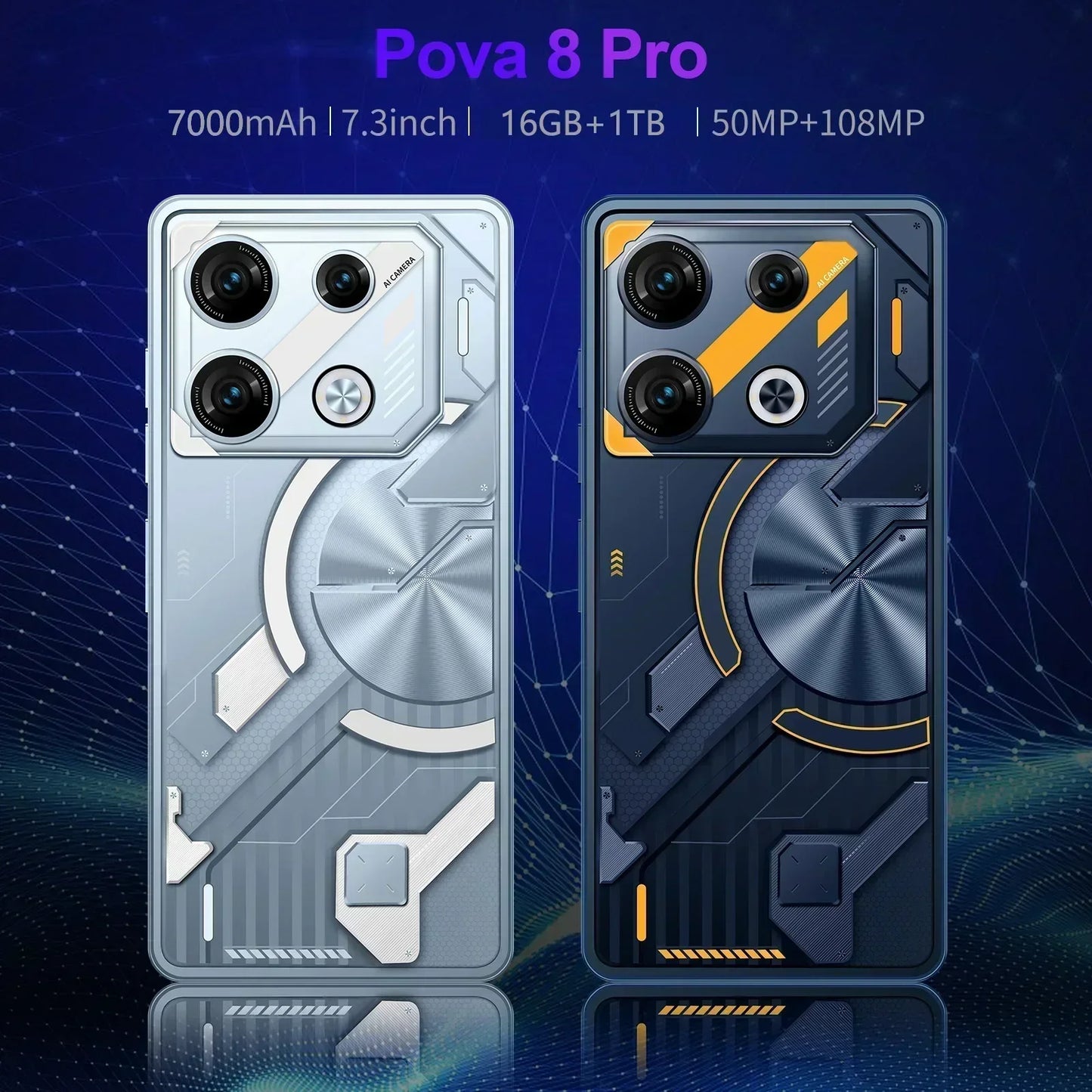 NEW Pova 8 Pro HOT 2025 original intelligent 5G Android 14