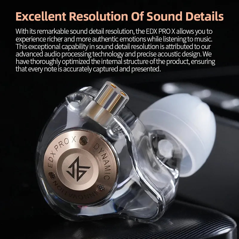 KZ EDX PRO X IEM Earphones (Deep Bass Sound)