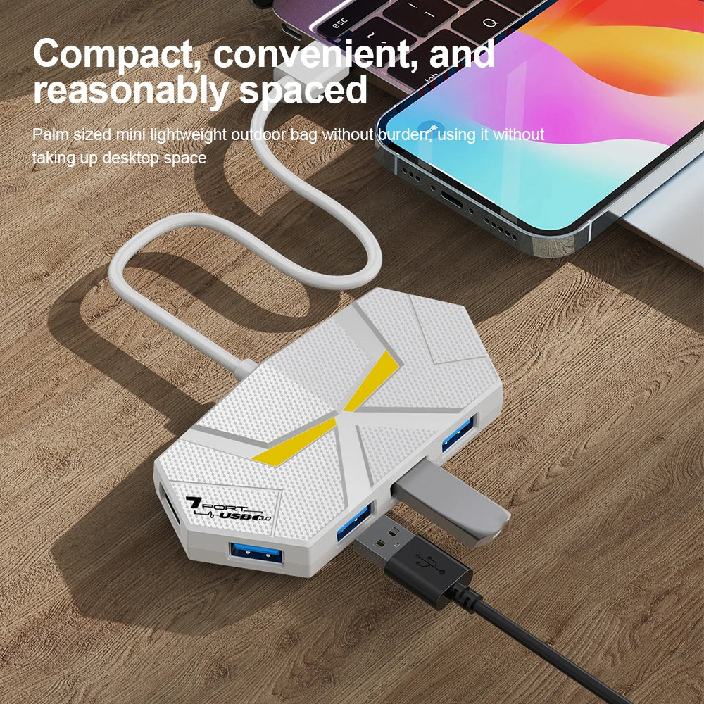Kebidumei 7 Ports USB 3.0 HUB