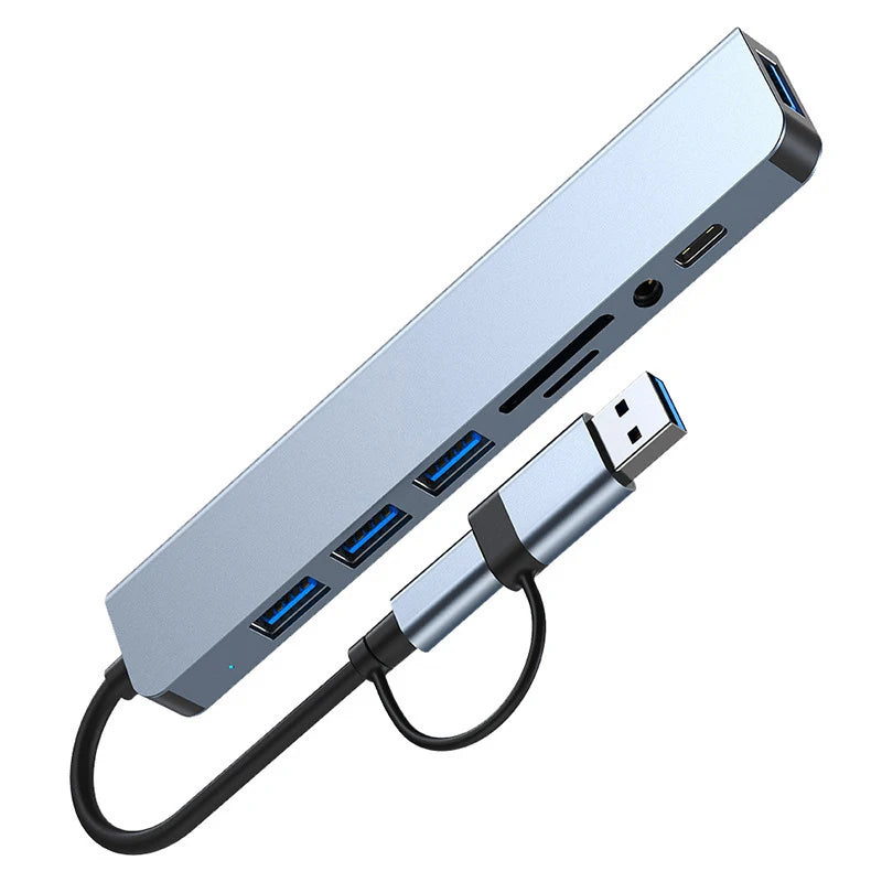 OULLX 8 in 2 USB +Type C HUB