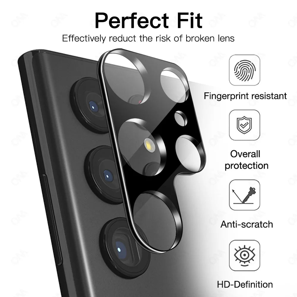 Camera Lens Protector for Samsung Galaxy S25 S24 S23 S22 S21 Ultra Plus FE Back Camera Tempered Glass Protection Accessories