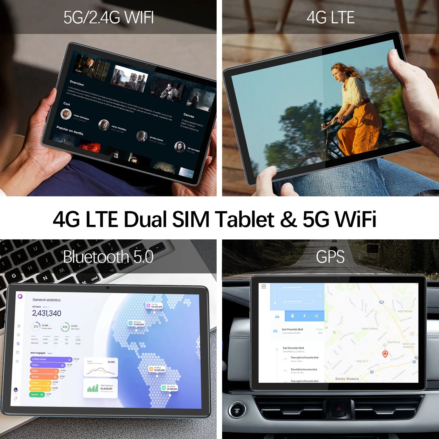 VASOUN Android 14 Tablet