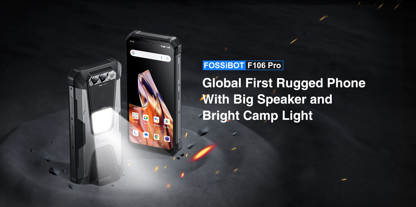 FOSSiBOT F106 PRO MTK G85 Android 14 Rugged Smartphone