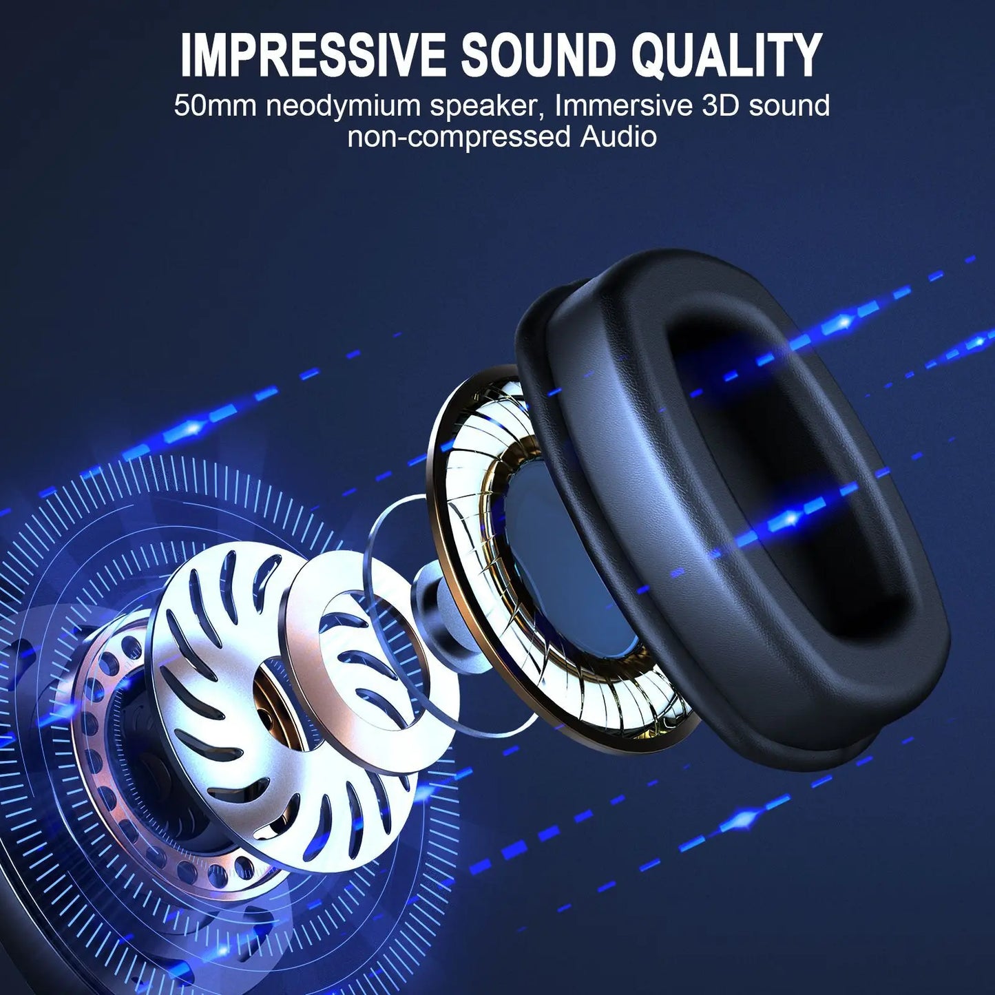 ONIKUMA Acinaci Wireless Gaming Headset with Mic