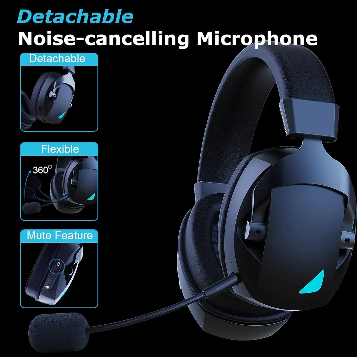 ONIKUMA Acinaci Wireless Gaming Headset with Mic