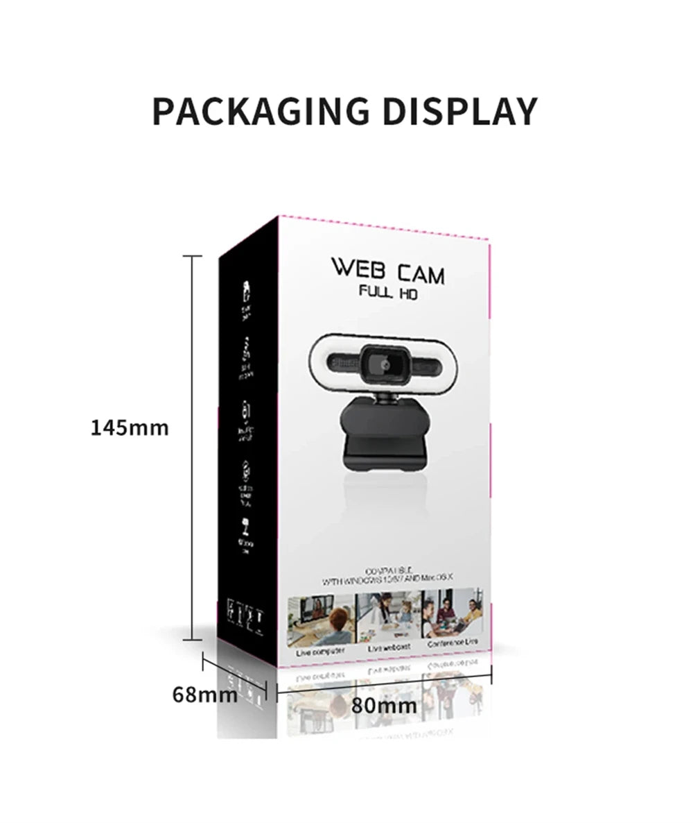 Portable Full HD 1080P 2K 4K Webcam