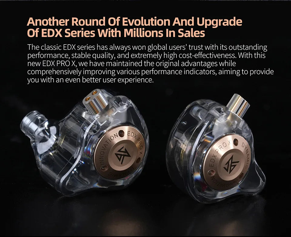 KZ EDX PRO X IEM Earphones (Deep Bass Sound)