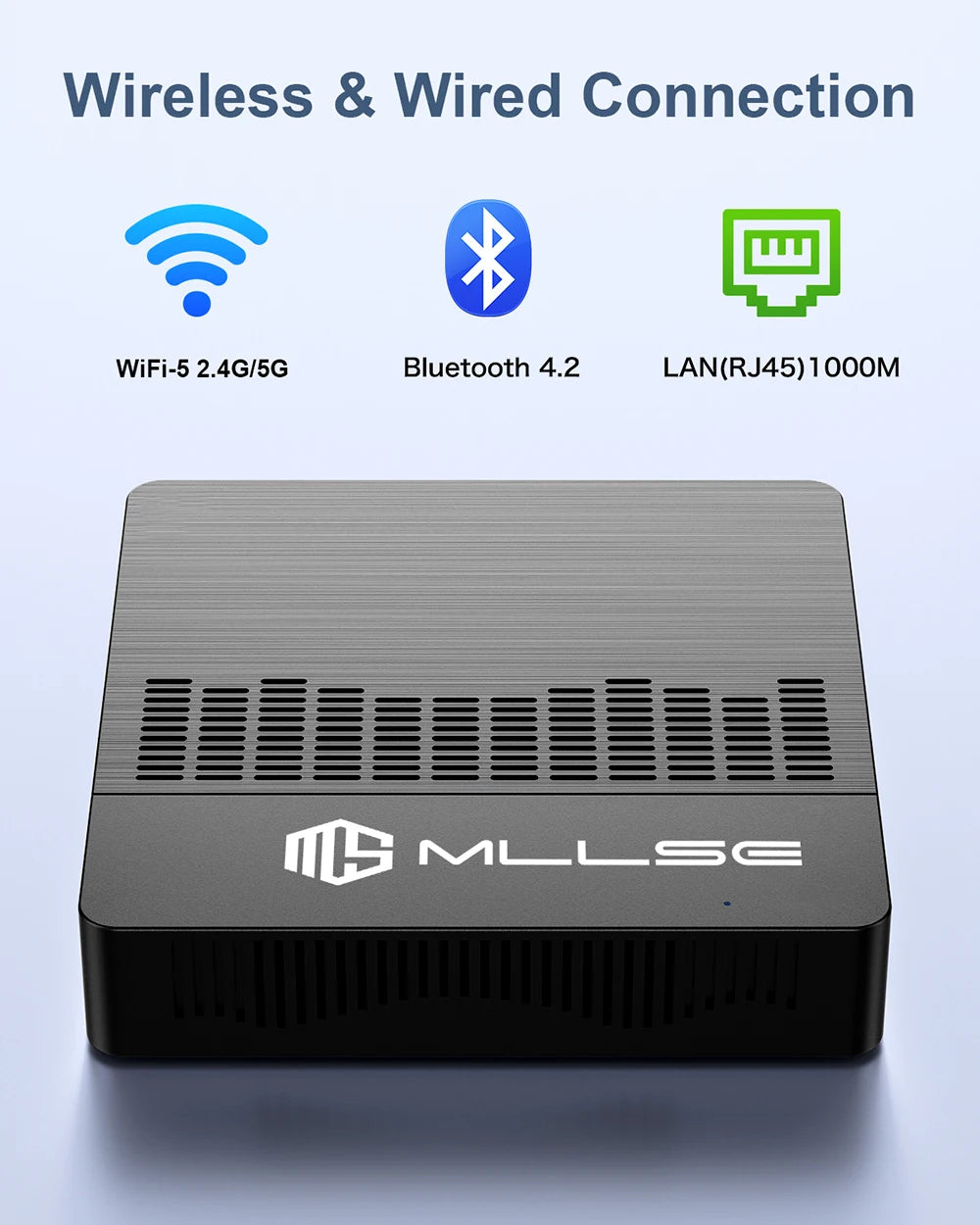 MLLSE Mini PC M2 Air Intel Gemini Lake N4000 Intel J3710 Windows 11