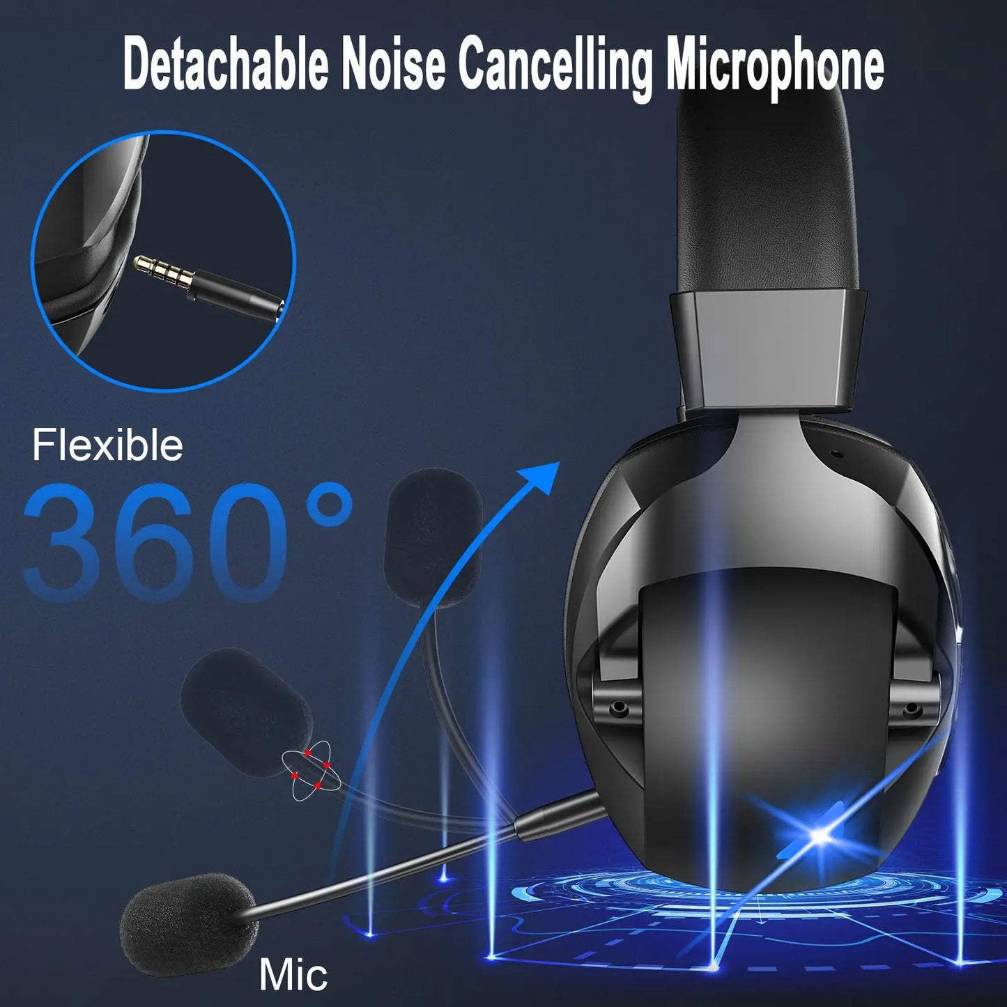 ONIKUMA Acinaci Wireless Gaming Headset with Mic