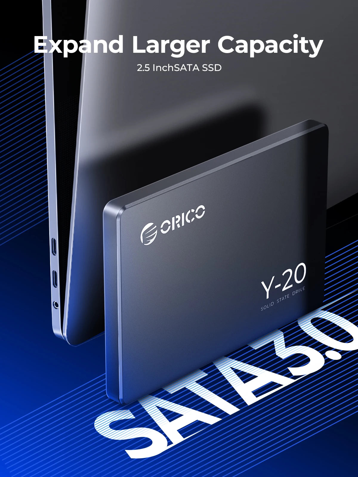ORICO SATA III SSD 2.5” Internal Solid State Drive 3D NAND 512GB 1TB 2TB 4TB UP to 550MB/s for Upgrade PC Laptop Desktops