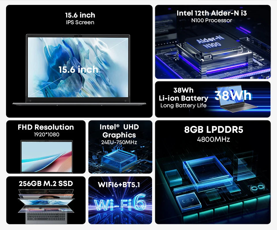 CHUWI GemiBook Plus Laptop Windows 11