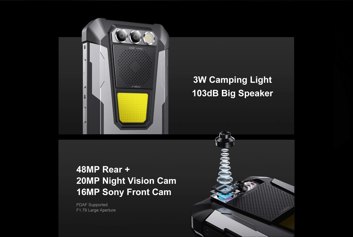 FOSSiBOT F106 PRO MTK G85 Android 14 Rugged Smartphone