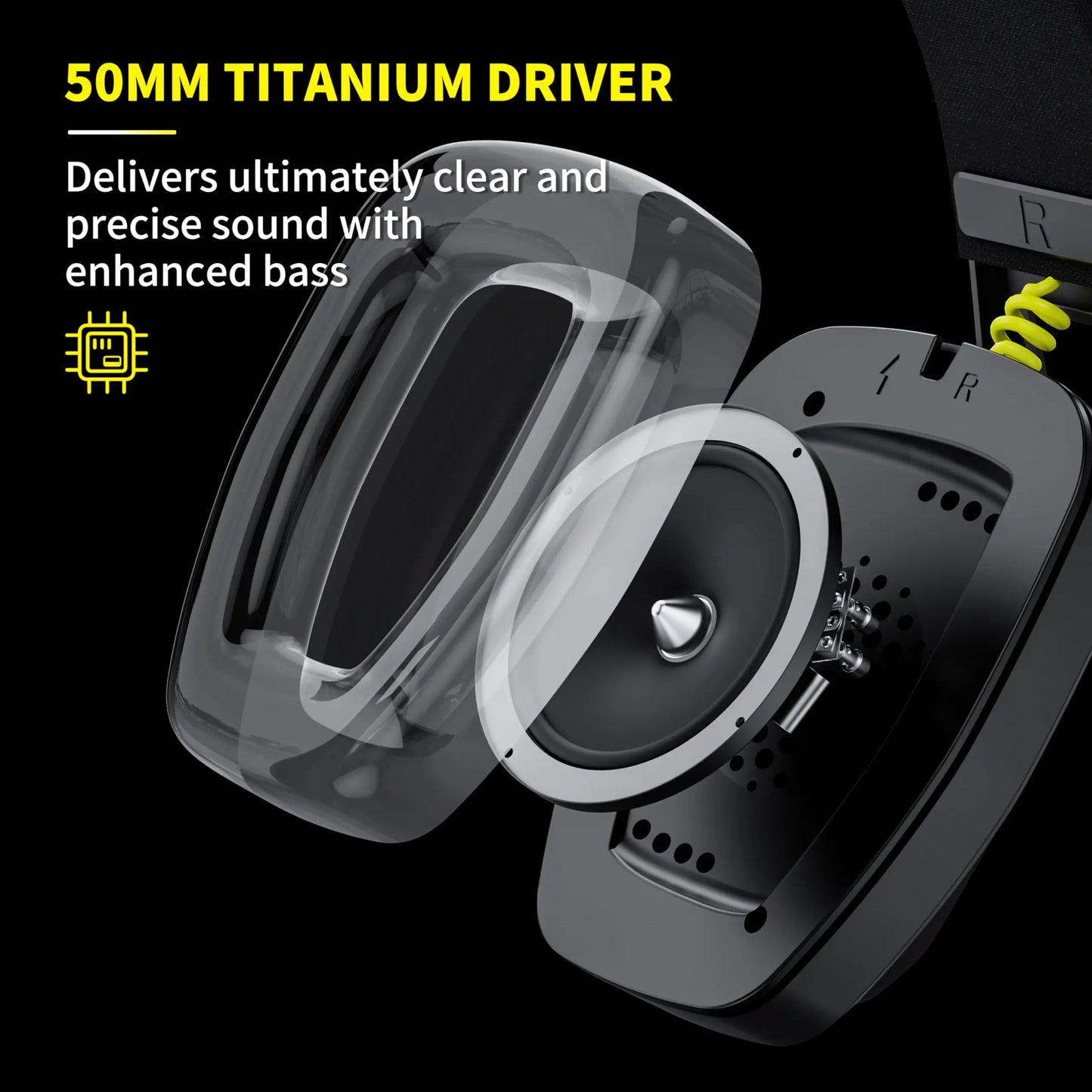 BINNUNE BW06 2.4GHz Wireless Gaming Headset with Microphone