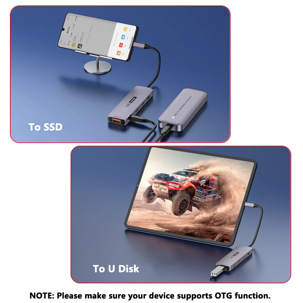 YUCUN 10Gbps USB3.2 Gen2 HUB