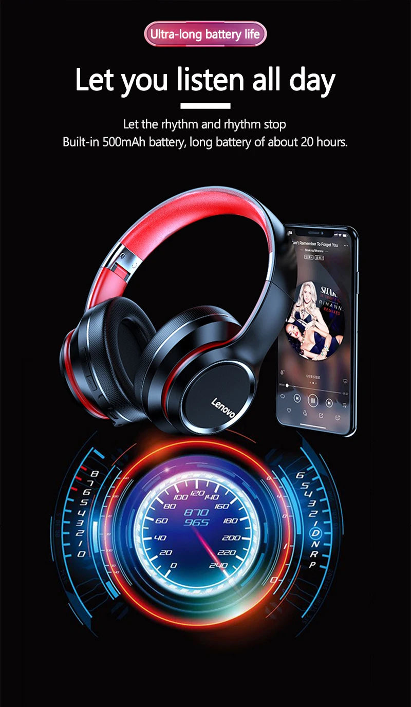 Lenovo HD200 Bluetooth Earphones Over-ear (Headset)