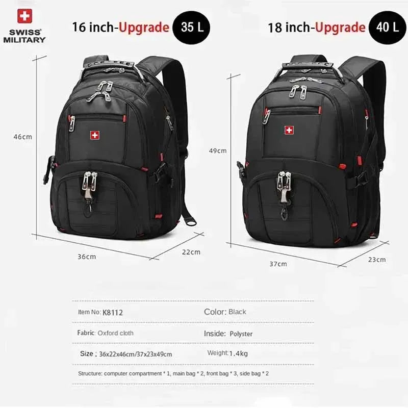 SWISS MILITARY 17" Waterproof Laptop Backpack.