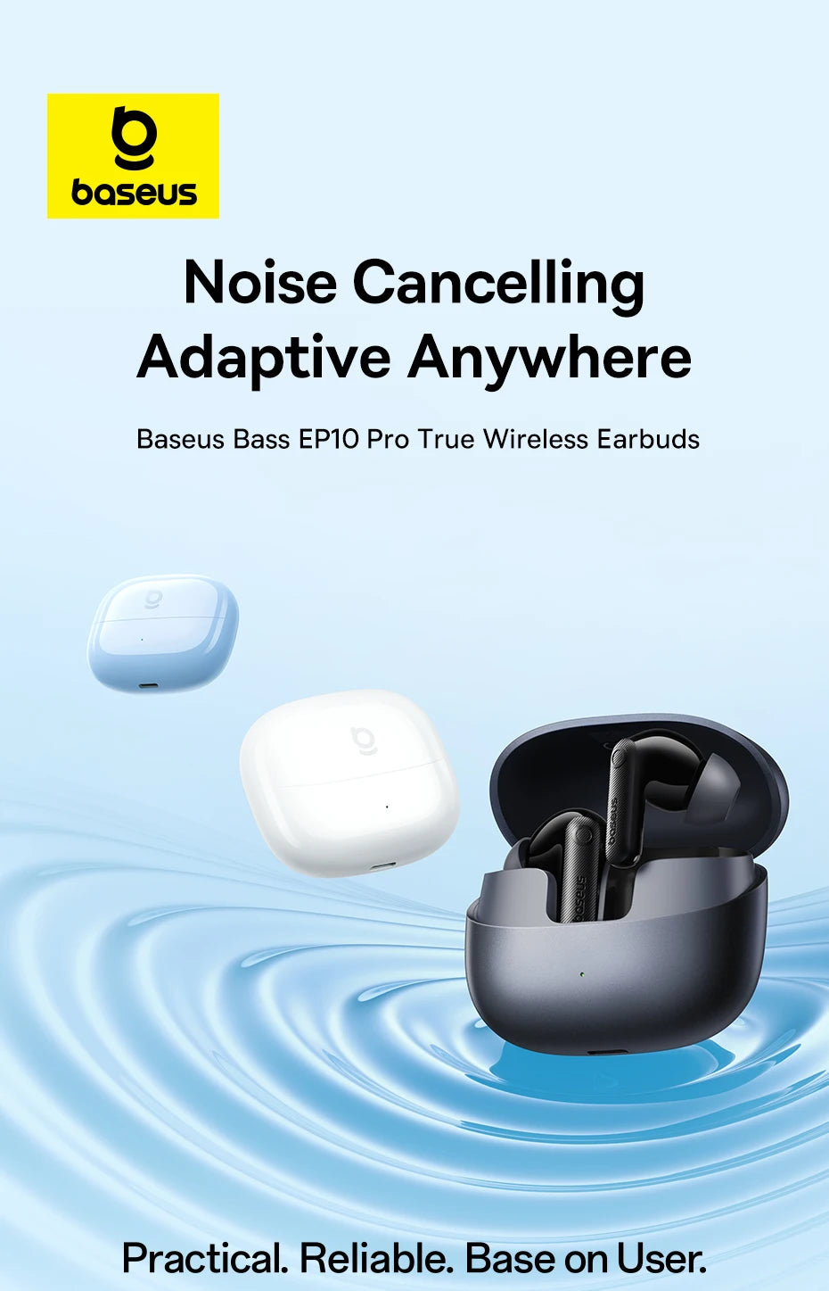 Baseus EP10 Pro ANC Wireless Bluetooth Earbuds
