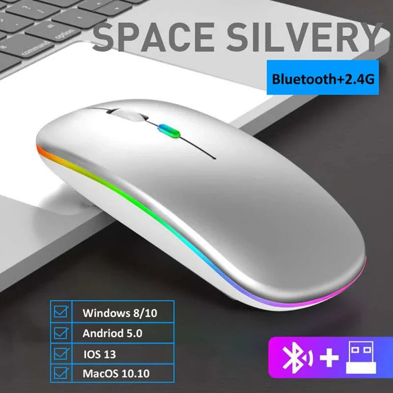 MissionFit Rechargeable LED Wireless Mouse