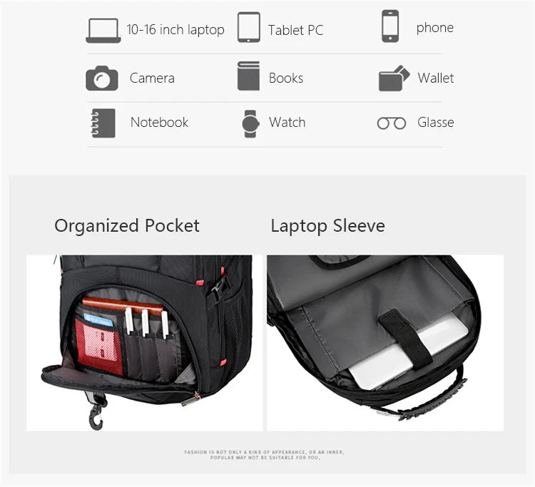 SWISS-Multifunctional Durable Laptop Backpack bags.