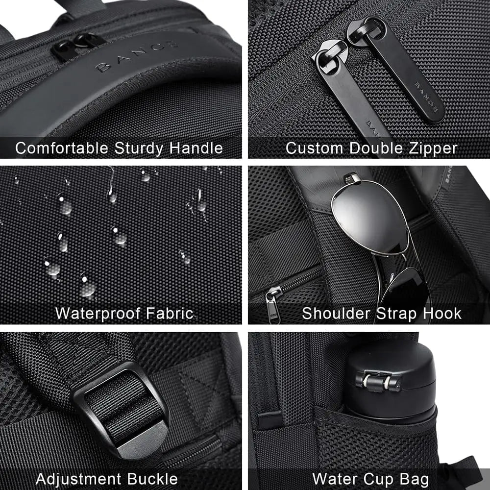 BANGE Travel Waterproof Laptop Backpack Bag.