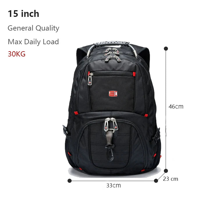 SWISS-Multifunctional Durable Laptop Backpack bags.