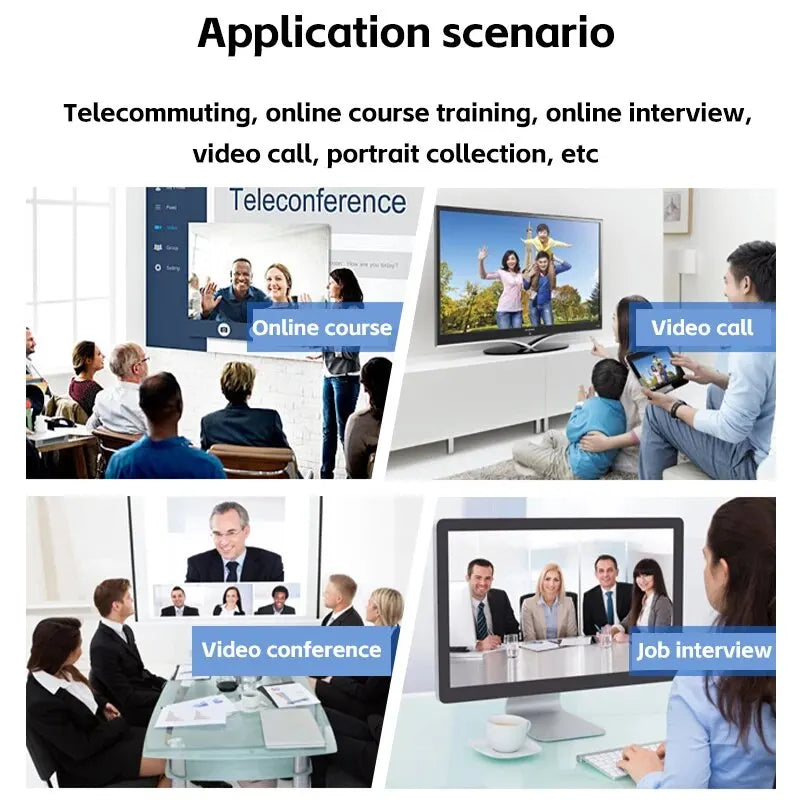 Camera 1080P HD Computer HD USB  Web Camera For Work With Microphone Tripod