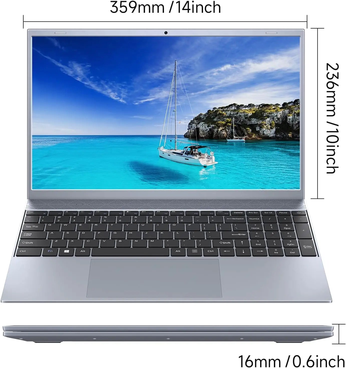15.6 Inch Laptop J3710 Windows 11