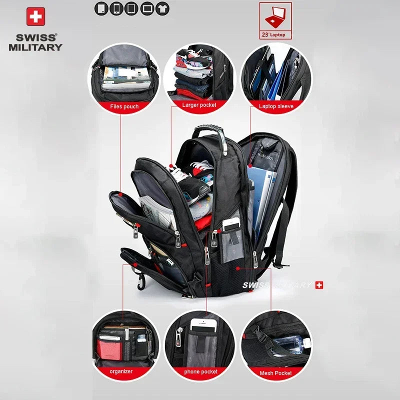 SWISS MILITARY 17" Waterproof Laptop Backpack.