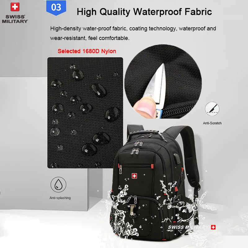 SWISS MILITARY 17" Waterproof Laptop Backpack.