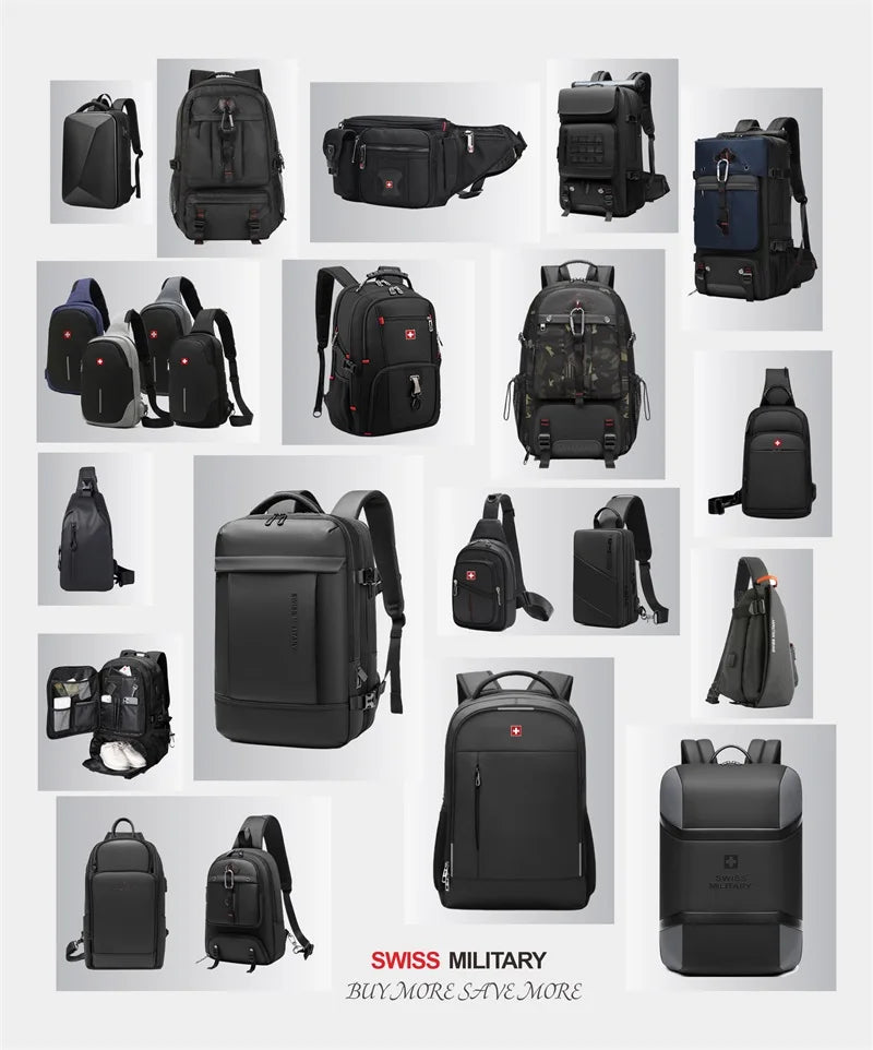 SWISS MILITARY 17" Waterproof Laptop Backpack.