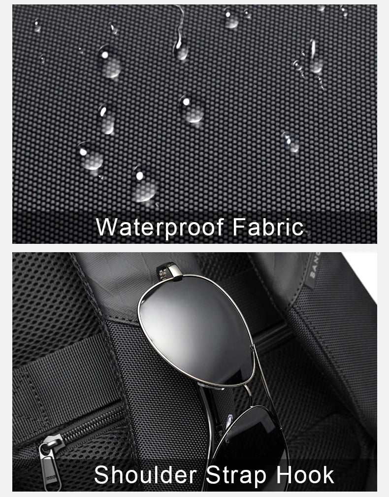 BANGE Travel Waterproof Laptop Backpack Bag.