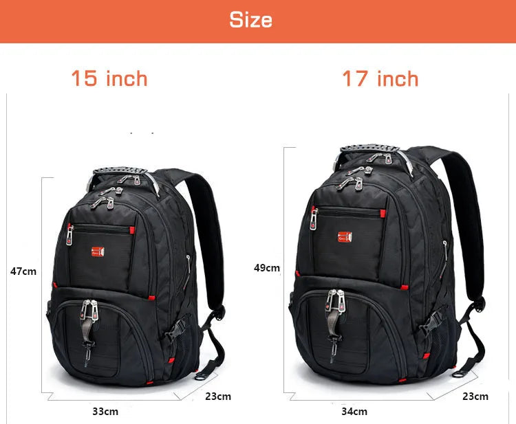SWISS-Multifunctional Durable Laptop Backpack bags.
