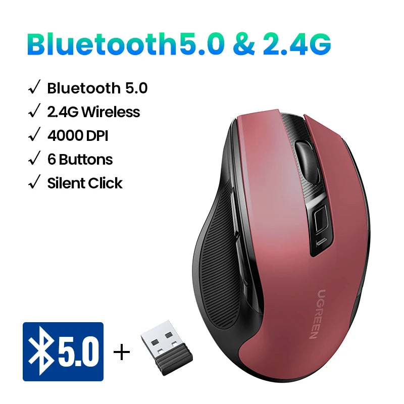 UGREEN Bluetooth & 2.4G Wireless  Mouse