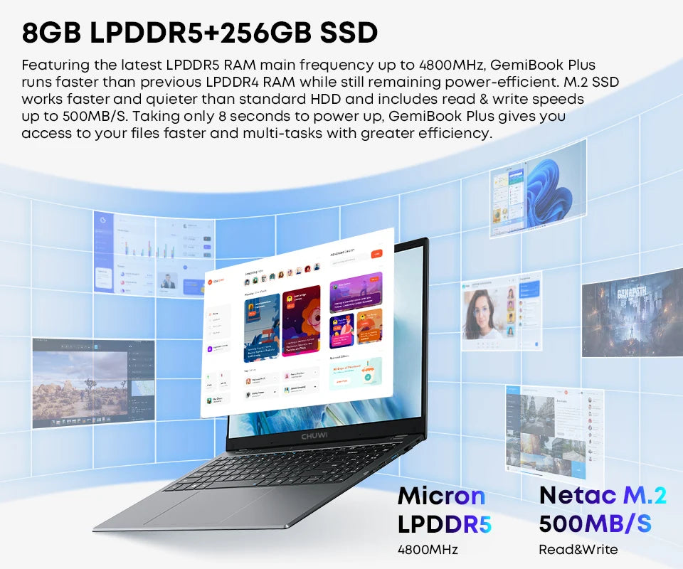 CHUWI GemiBook Plus Laptop Windows 11