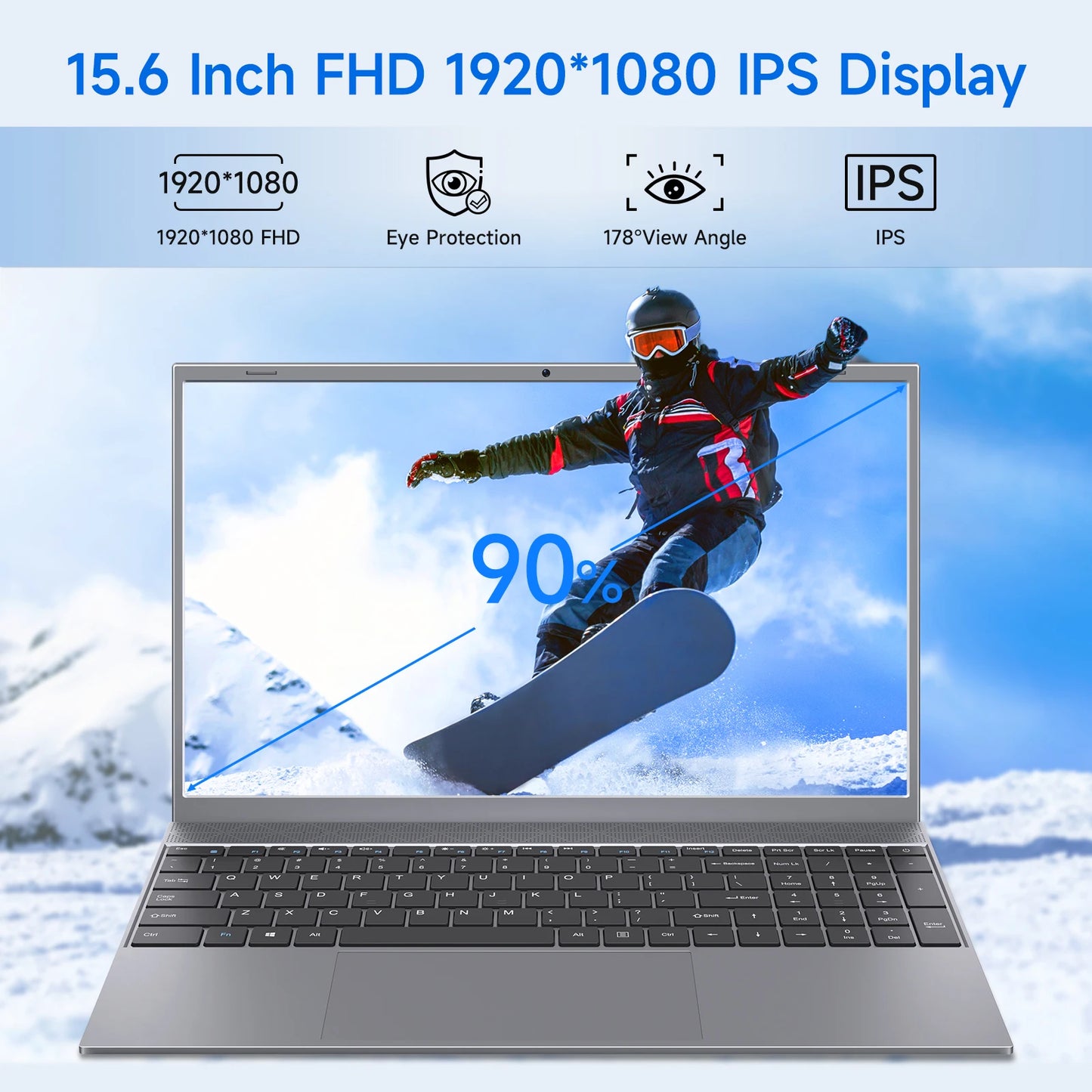 15.6 Inch Laptop J3710 Windows 11