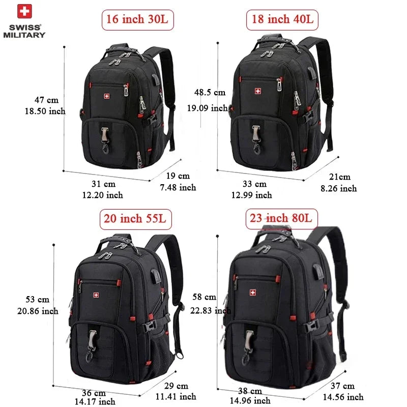 SWISS MILITARY 17" Waterproof Laptop Backpack.