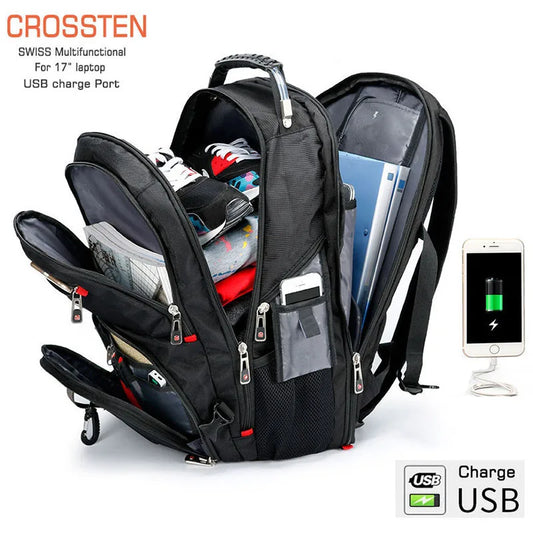 SWISS-Multifunctional Durable Laptop Backpack bags.