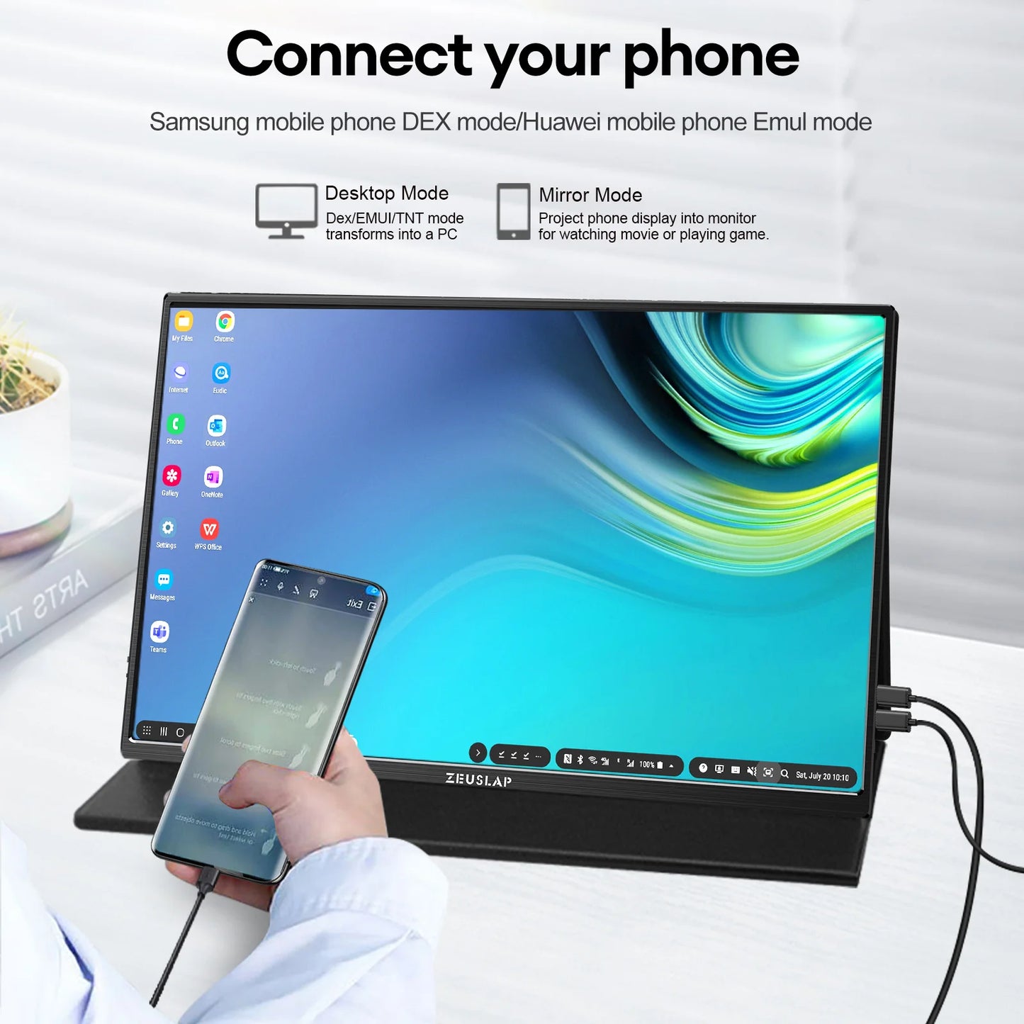 ZEUSLAP 16" 2.5K 144hz Portable Monitor