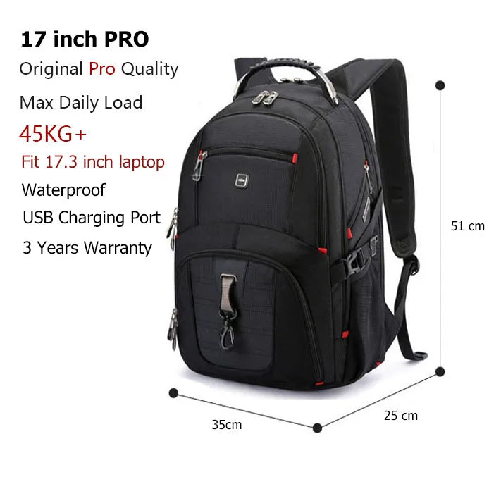 SWISS-Multifunctional Durable Laptop Backpack bags.
