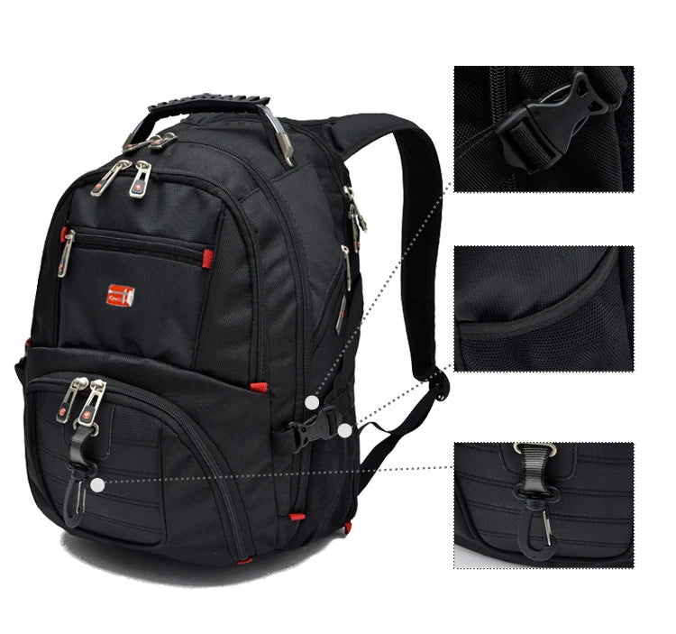SWISS-Multifunctional Durable Laptop Backpack bags.