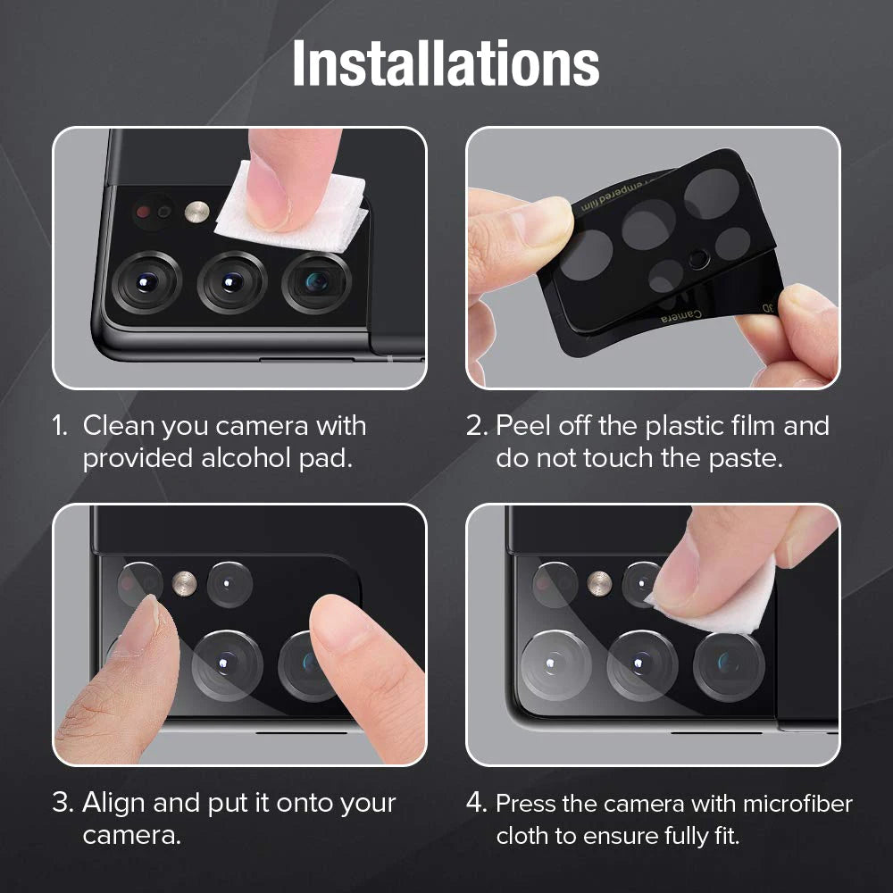 Camera Lens Protector for Samsung Galaxy S25 S24 S23 S22 S21 Ultra Plus FE Back Camera Tempered Glass Protection Accessories